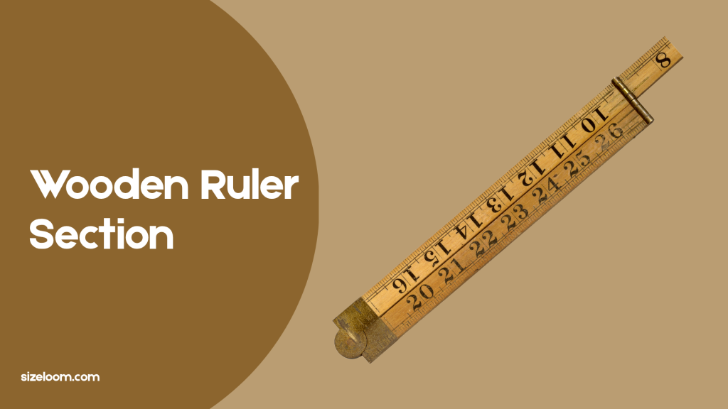 Wooden Ruler Section