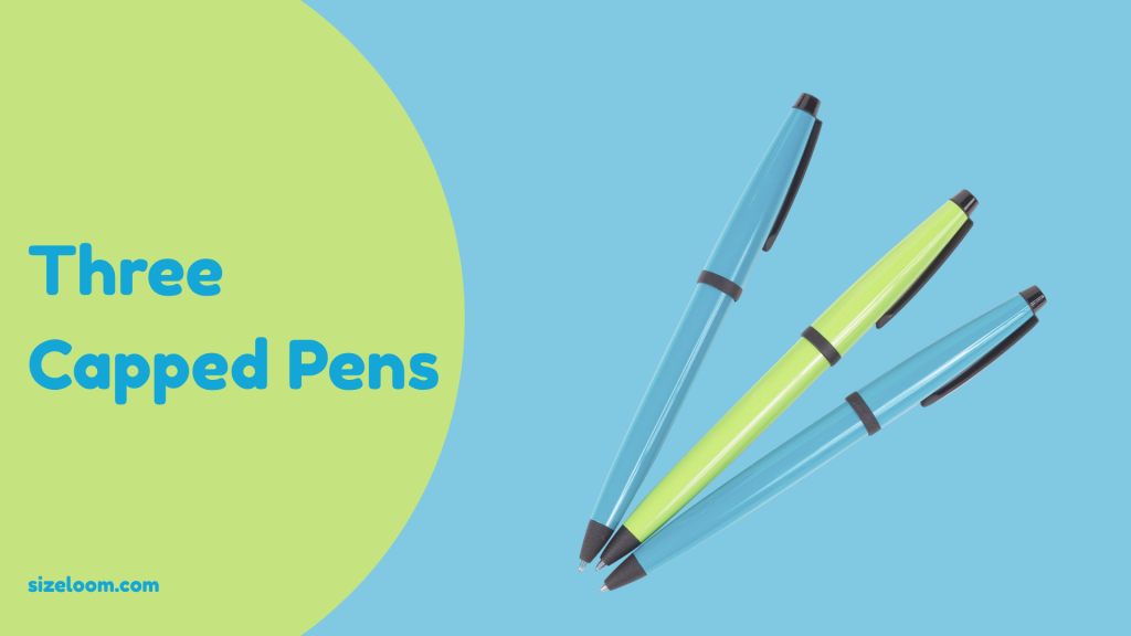 Three Capped Pens