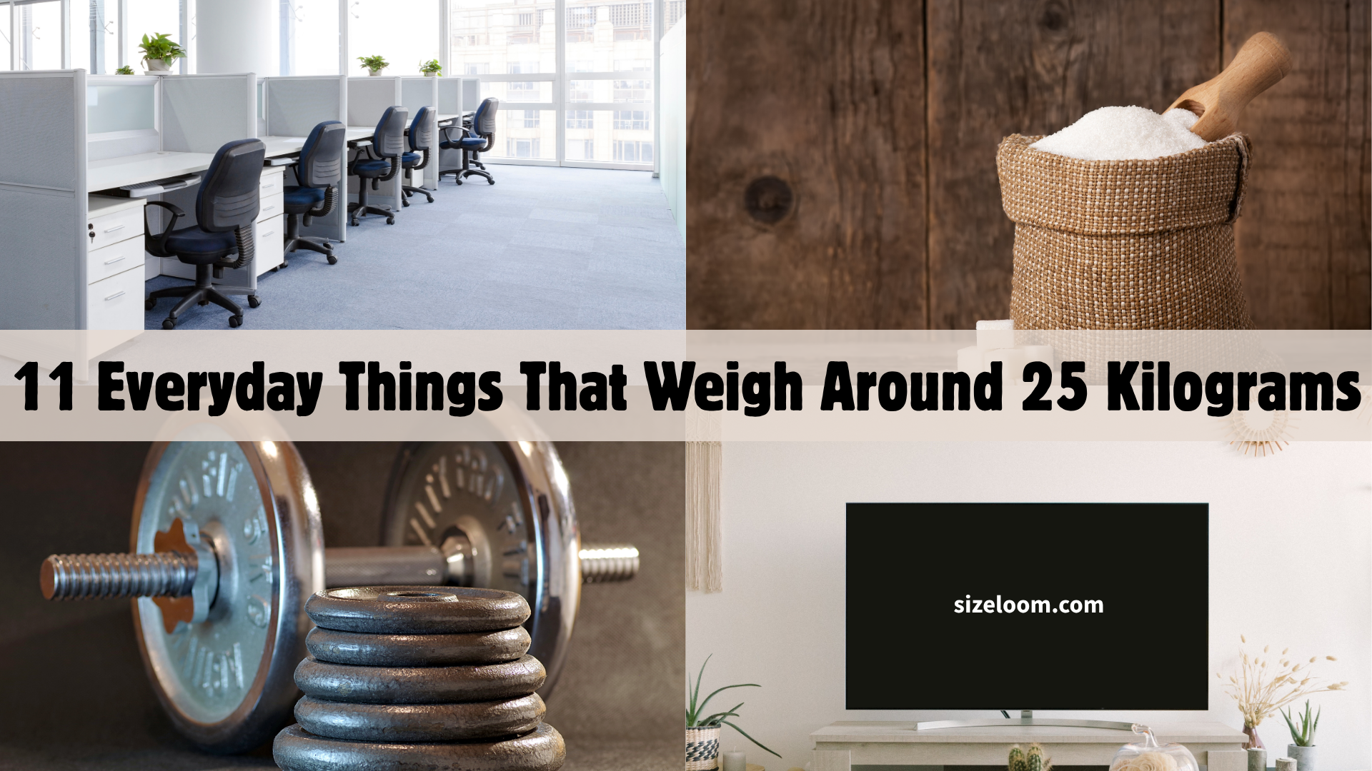 11 Everyday Things That Weigh Around 25 Kilograms