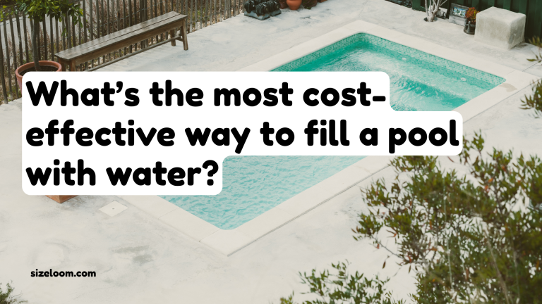 What’s the most cost-effective way to fill a pool with water?
