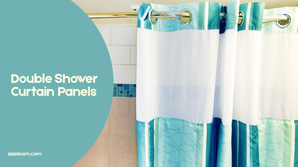 Double Shower Curtain Panels