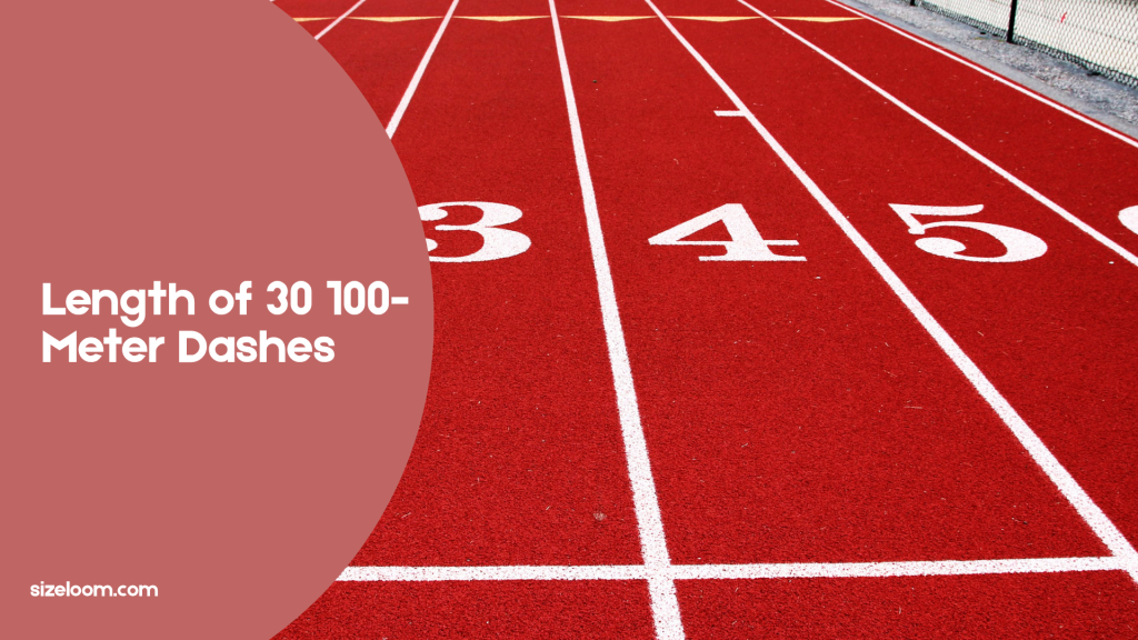 Length of 30 100-Meter Dashes