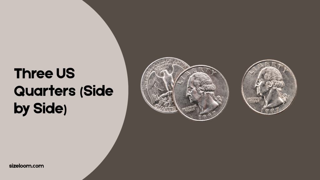 Three US Quarters (Side by Side)