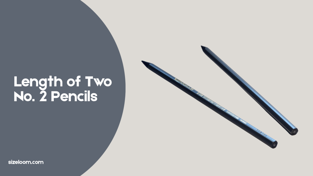 Length of Two No. 2 Pencils