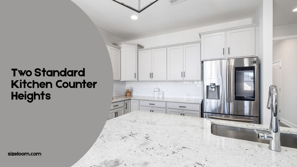 Two Standard Kitchen Counter Heights