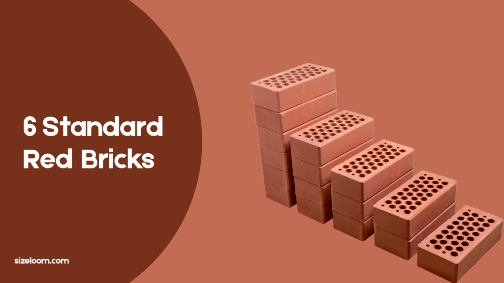 6 Standard Red Bricks